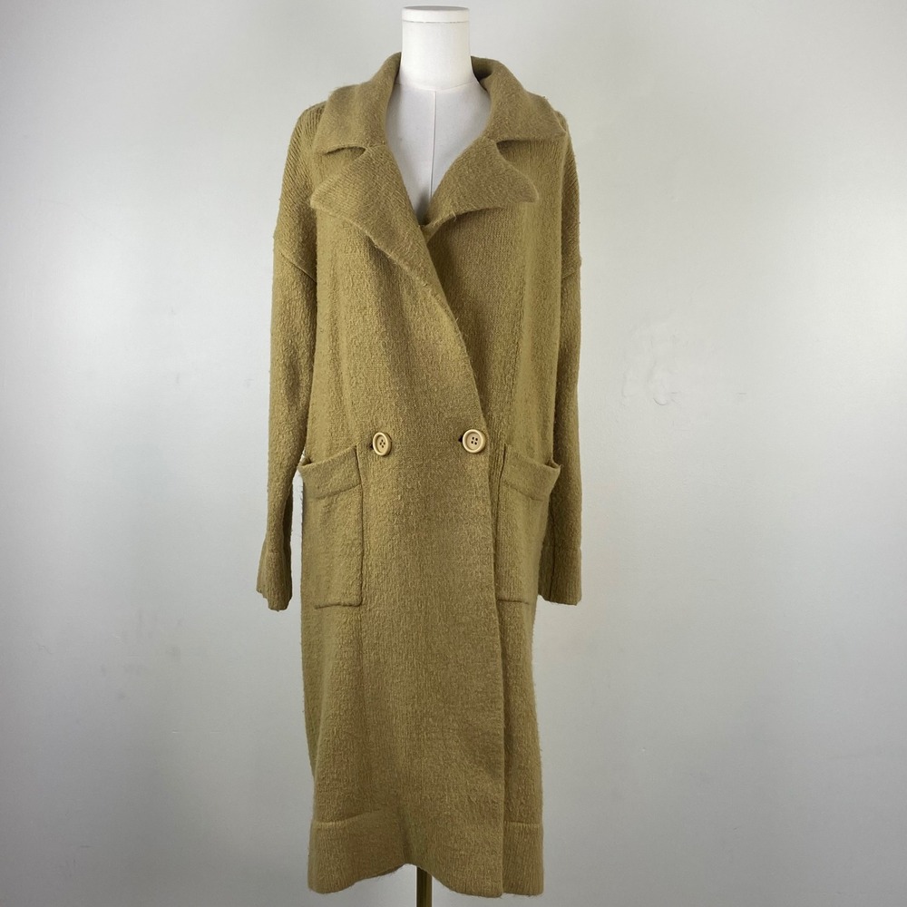Show Me Your Mumu Melrose Sweater Jacket Women S Camel Knit Longline Cardigan